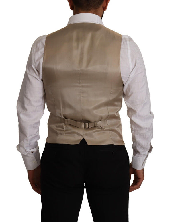 Dolce & Gabbana 60% Cotton vest in beige
