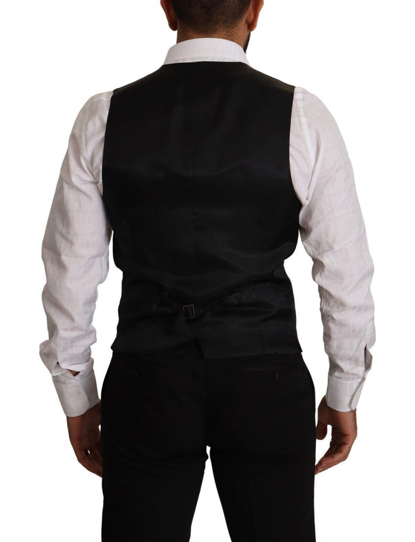 Dolce & Gabbana 97% Virgin Wool vest in blue