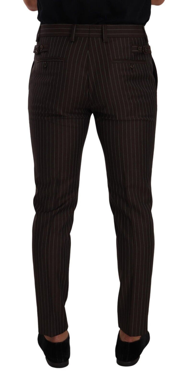 Dolce & Gabbana 98% Virgin Wool trousers in brown