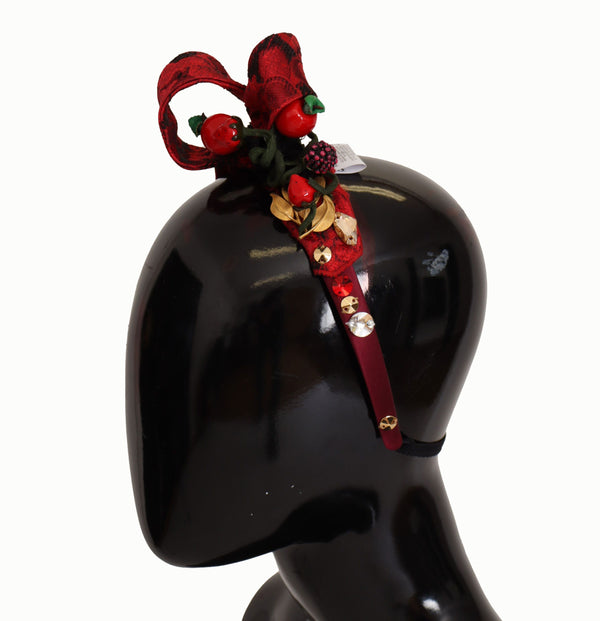 Dolce & Gabbana 6% AC headband in red