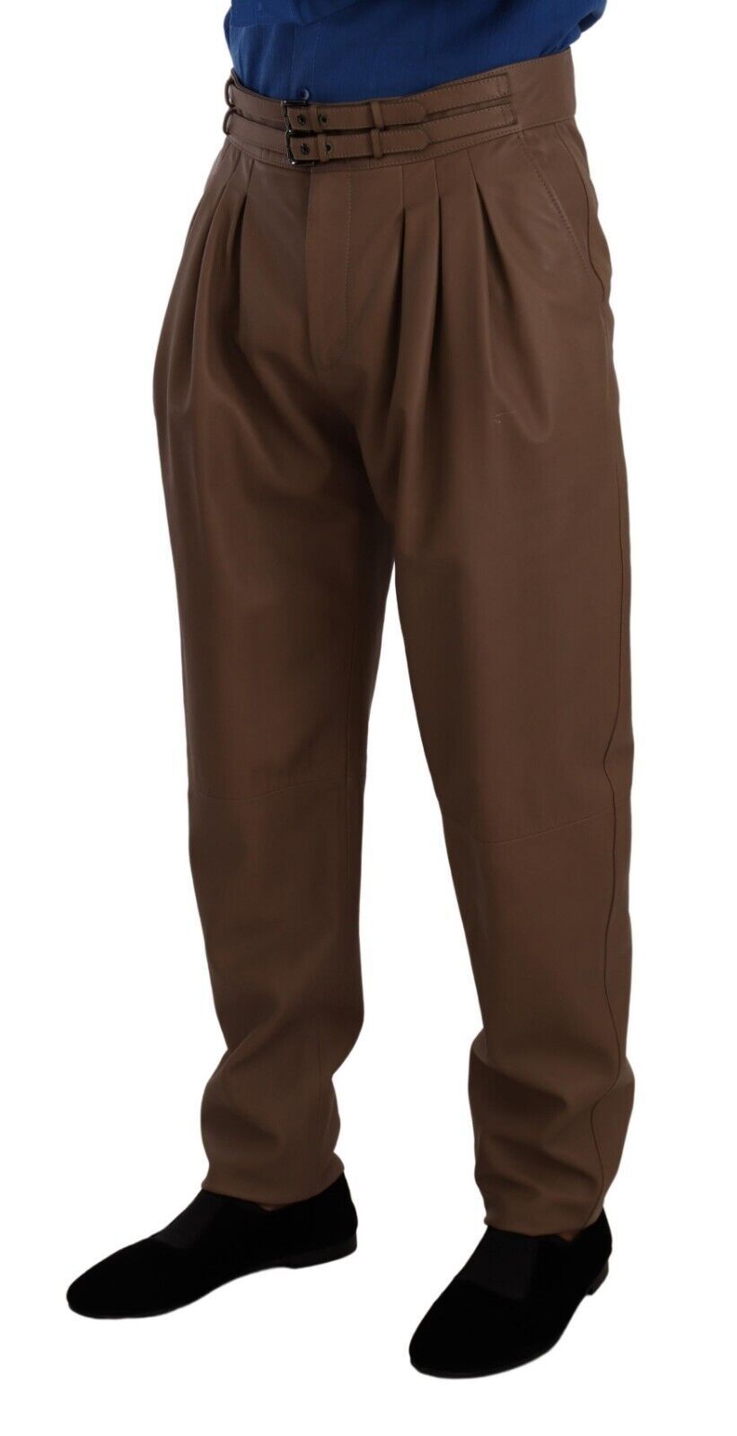 Dolce & Gabbana 100% Leather trousers in brown