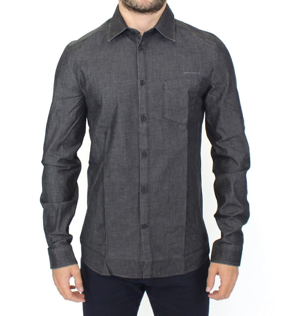 Ermanno Scervino 98% Cotton shirt in gray