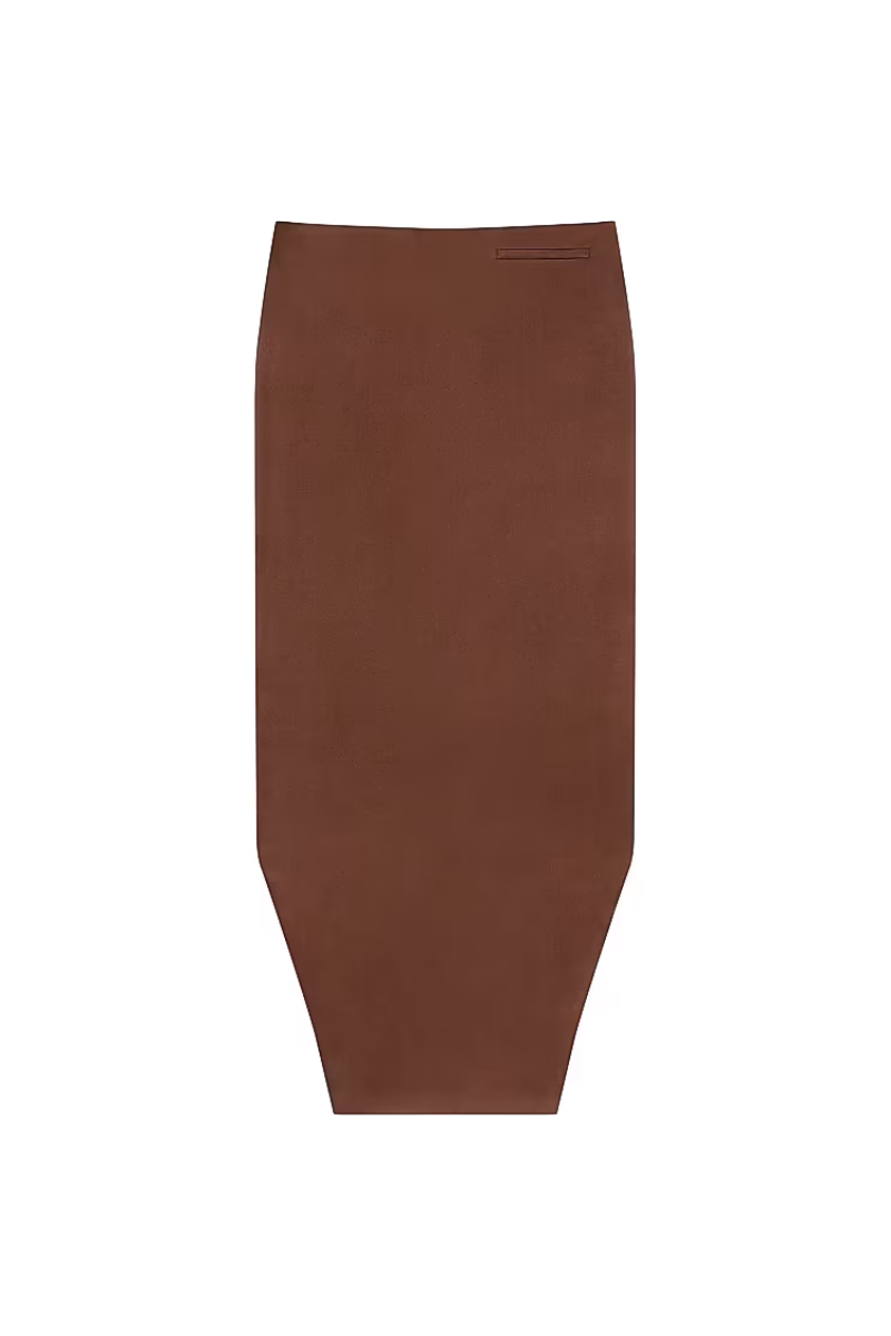 Givenchy Front Kick Skirt_moka Brown Clothing