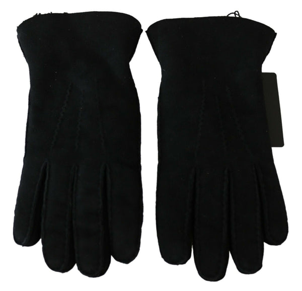 Dolce & Gabbana Leather gloves in black