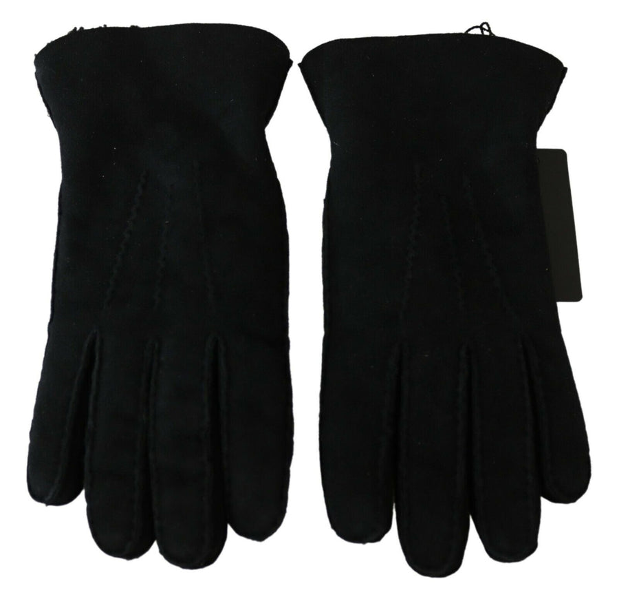 Dolce & Gabbana Leather gloves in black