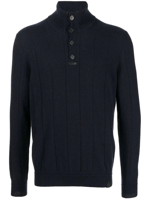 Brioni Cashmere 100% sweater in navy