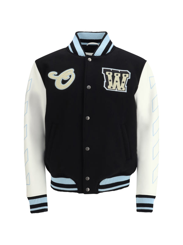 Off-White 70% Wool Ovis Aries jacket in black