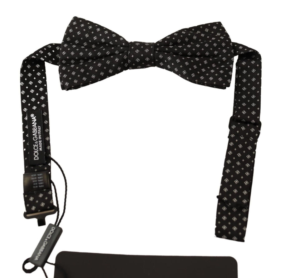 Dolce & Gabbana 100% Silk bow tie in black