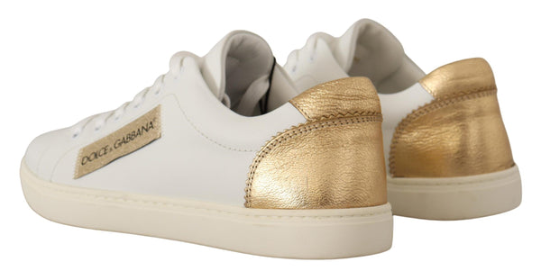 Dolce & Gabbana 100% Leather sneaker in white
