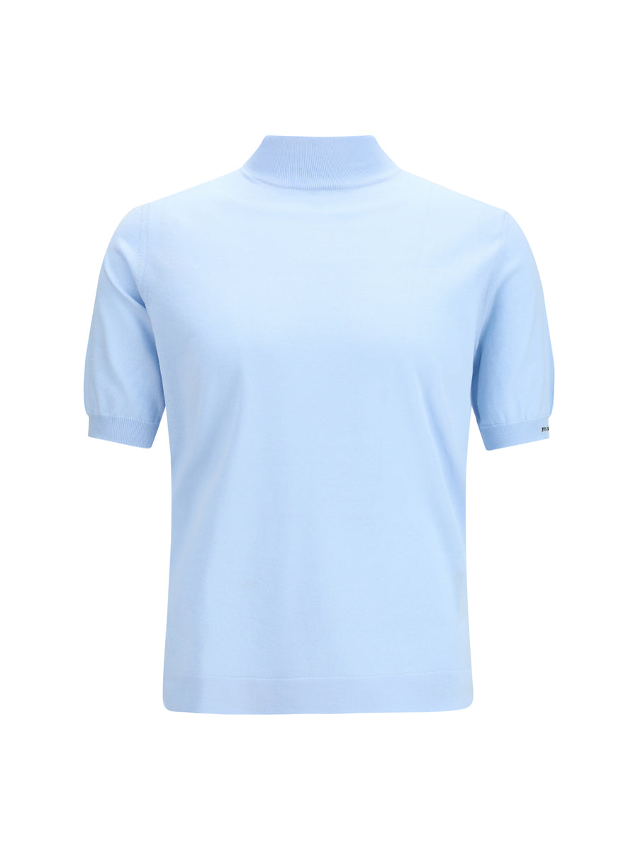 Prada 100% cotton sweater in blue