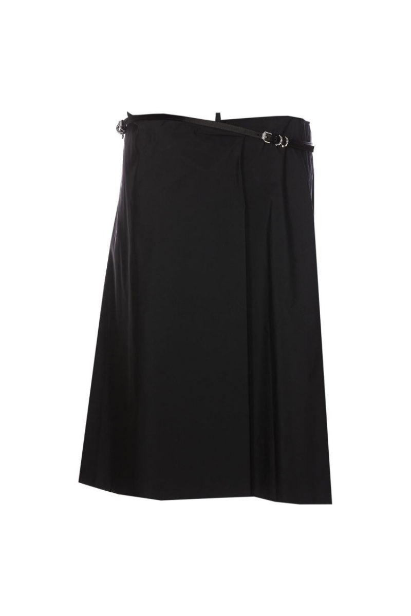 Givenchy Wrap Voyou Belt Skirt_black Black Clothing