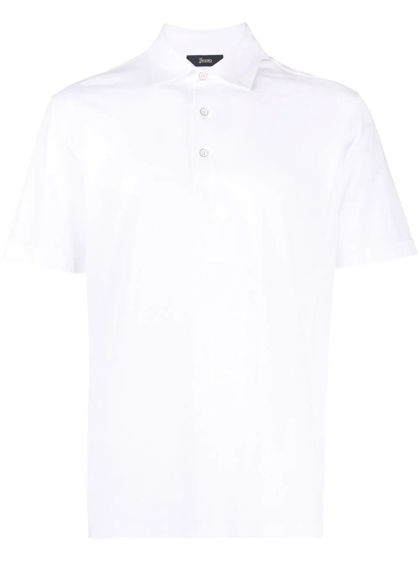 Herno Cotton 100% polo shirt in white