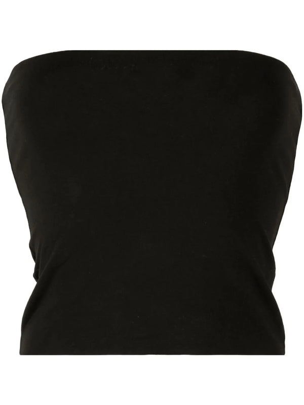 Brunello Cucinelli Cotton 93% bandeau top in black
