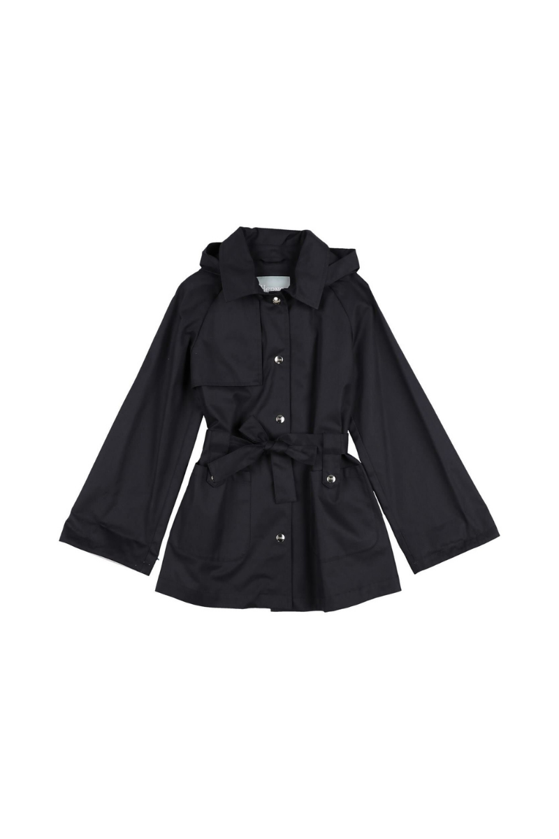 Herno 100% Cotton coat in navy