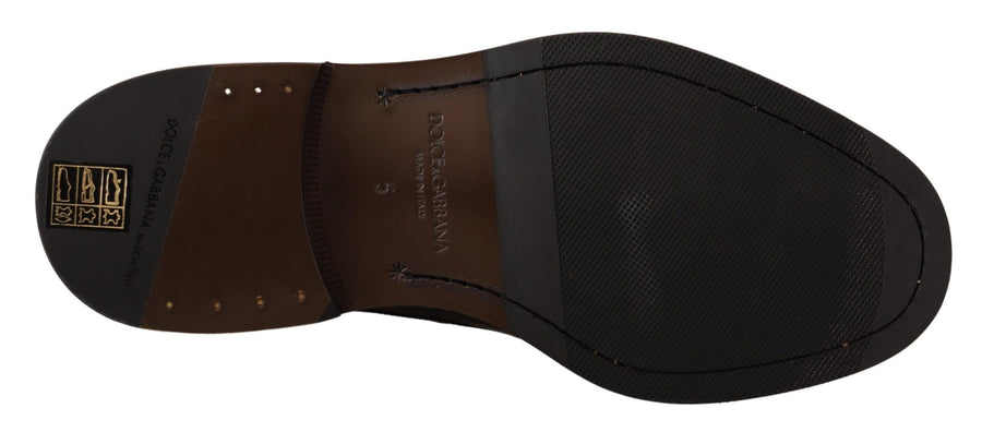 Dolce & Gabbana 100% Calfskin Leather derby shoe in black