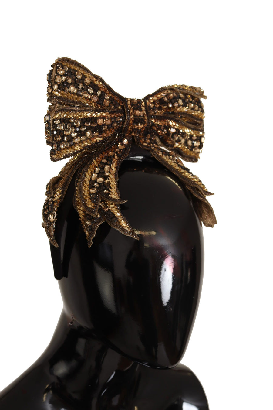Dolce & Gabbana 90% Silk 10% Acetate headband in gold