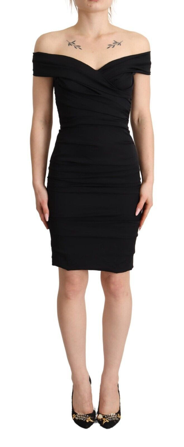 Dolce & Gabbana 94% Silk dress in black