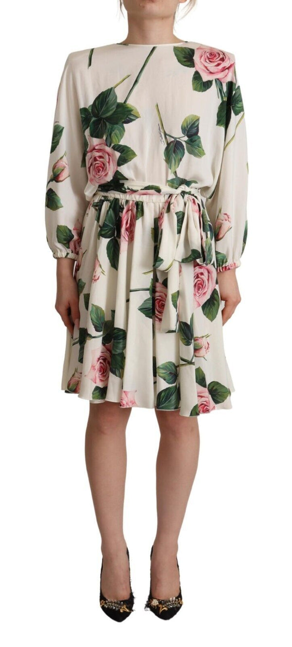 Dolce & Gabbana 94% Silk dress in white