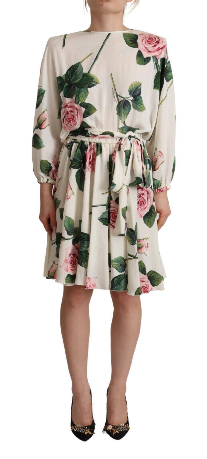 Dolce & Gabbana 94% Silk dress in white
