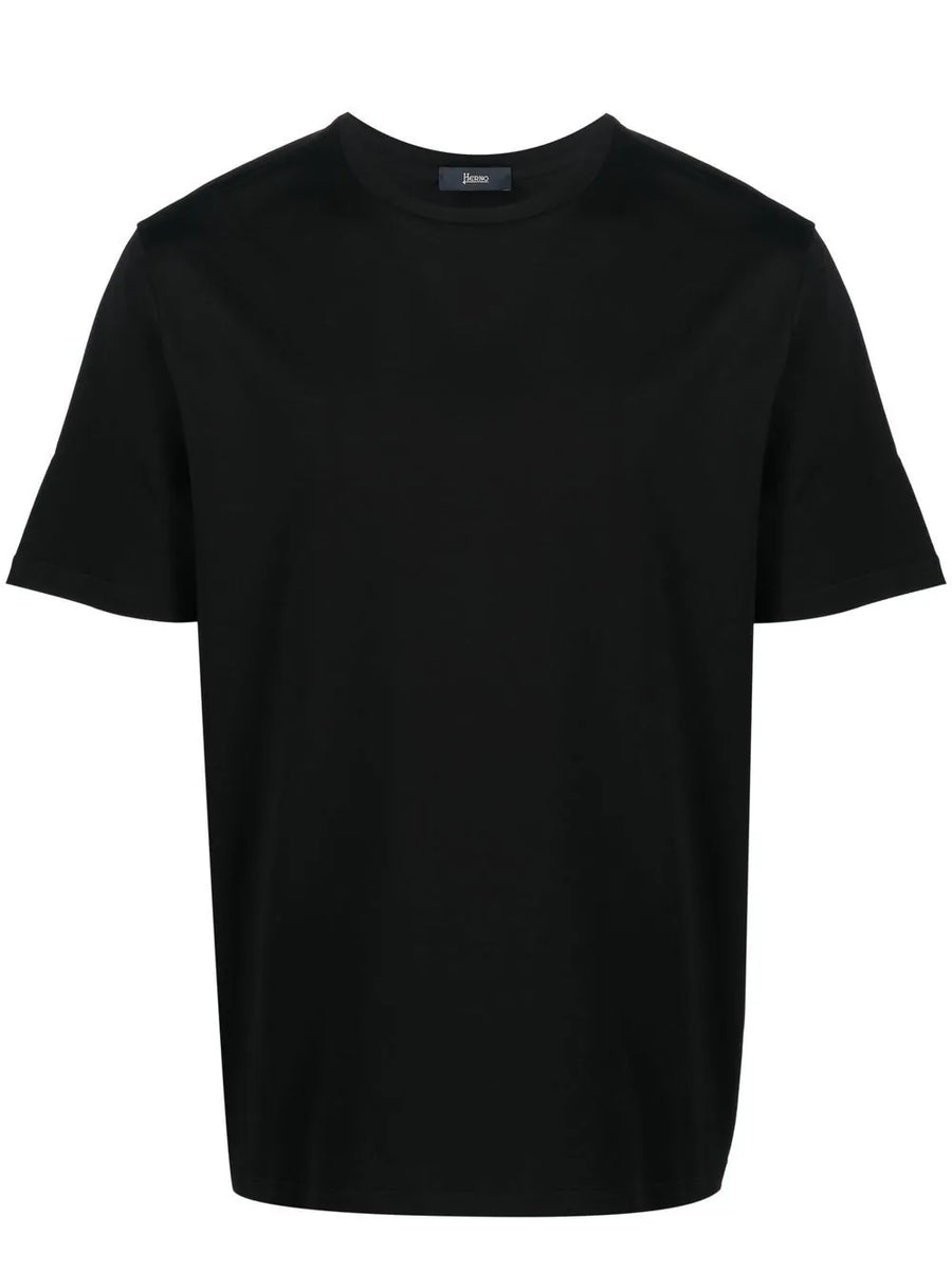 Herno Cotton 92% t-shirt in black