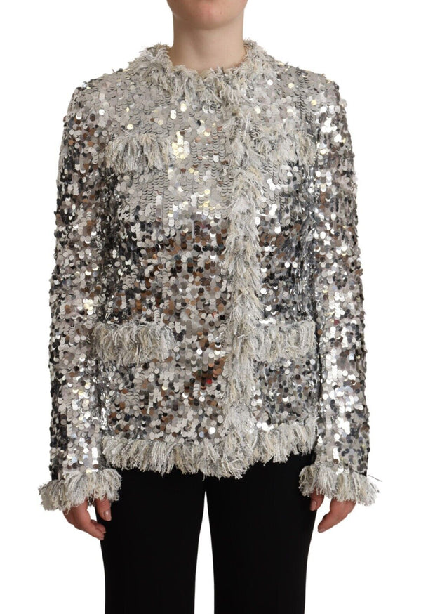 Dolce & Gabbana 100% Nylon jacket in silver