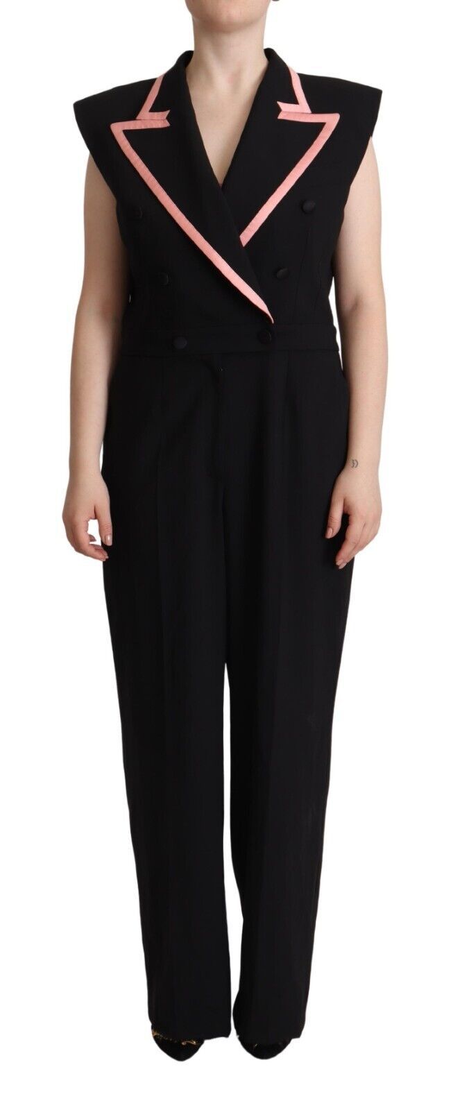 Dolce & Gabbana 89% Virgin Wool jumpsuit in black