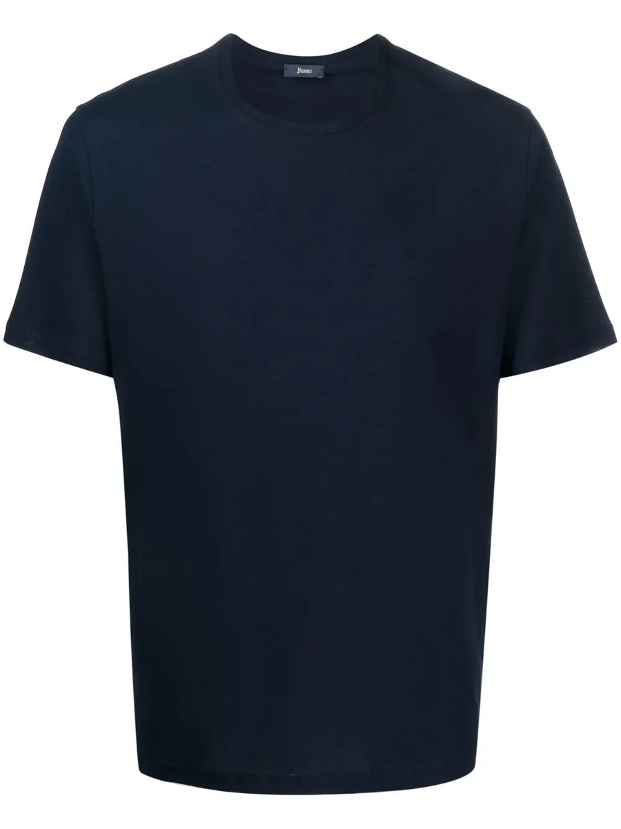 Herno Cotton 100% t-shirt in navy