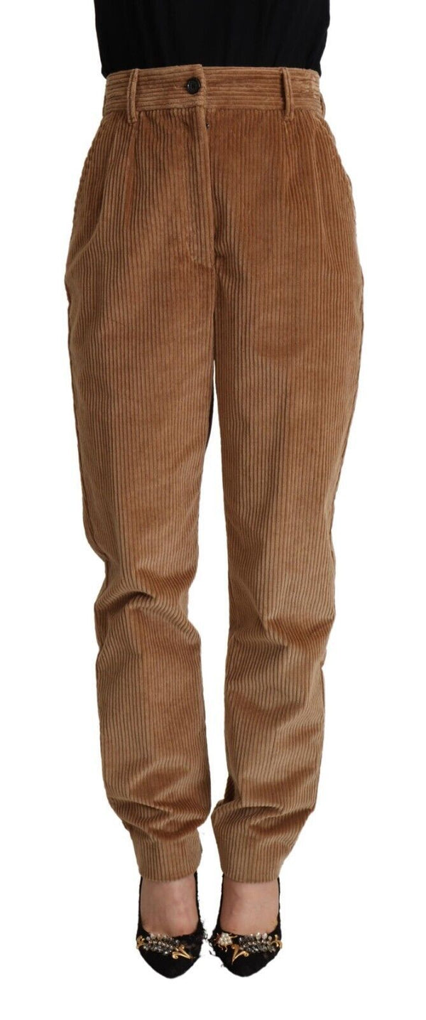 Dolce & Gabbana 98% Cotton 2% Elastane trousers in brown