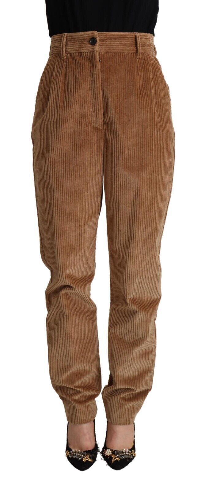 Dolce & Gabbana 98% Cotton 2% Elastane trousers in brown