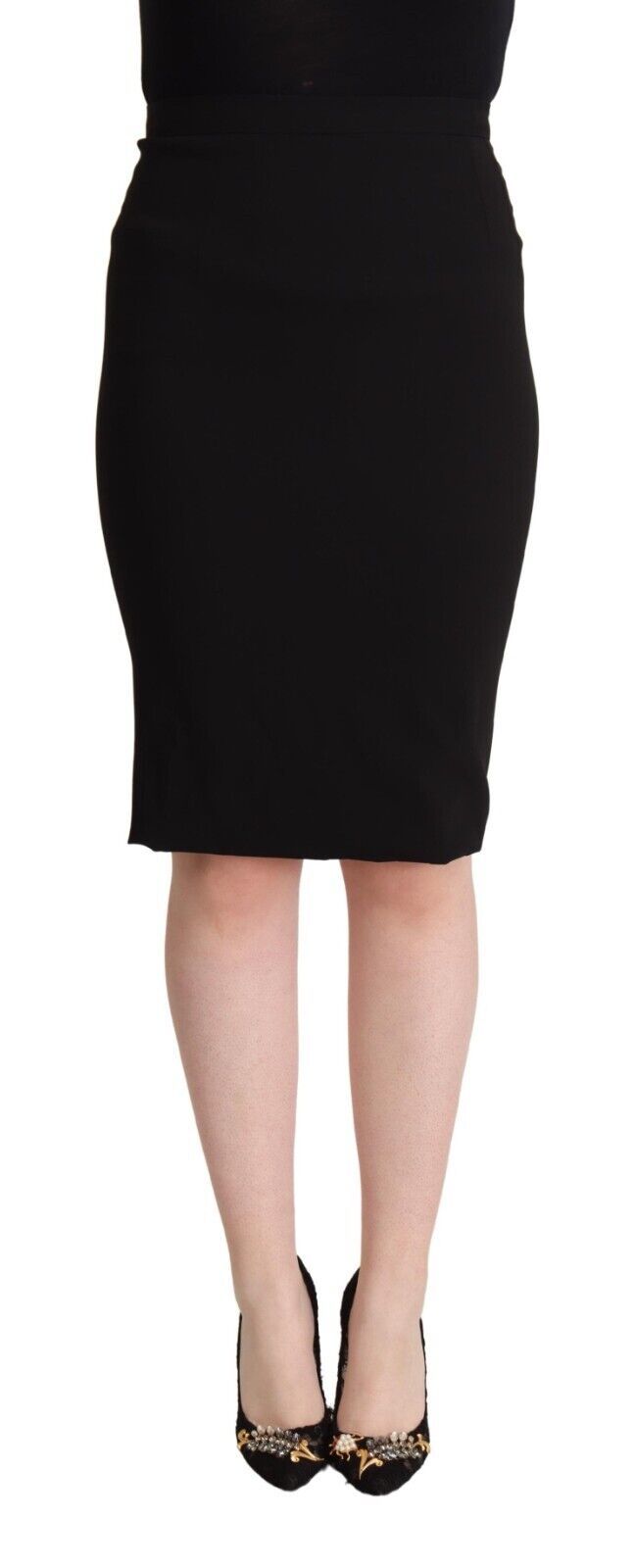 Dolce & Gabbana 54% Viscose 43% Acetate 3% Spandex skirt in black