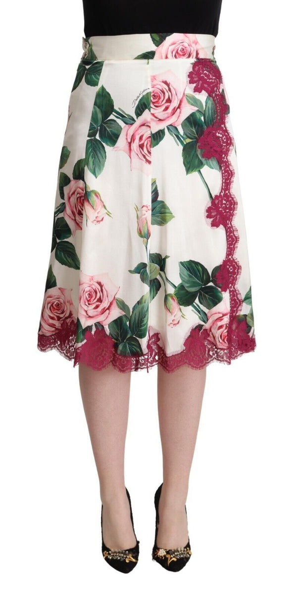 Dolce & Gabbana 65% Silk skirt in white