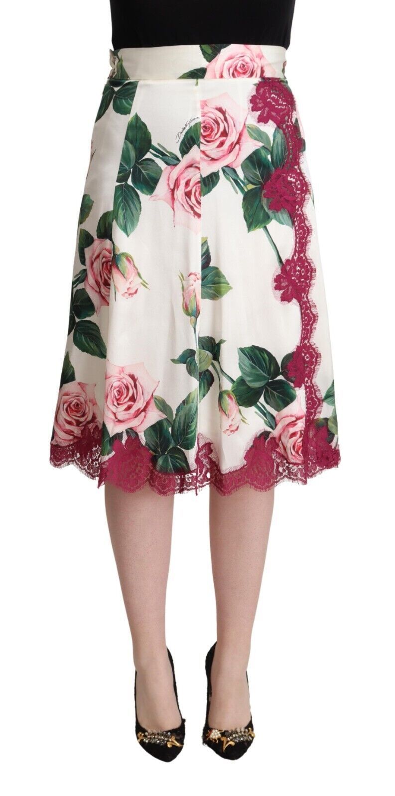 Dolce & Gabbana 65% Silk skirt in white