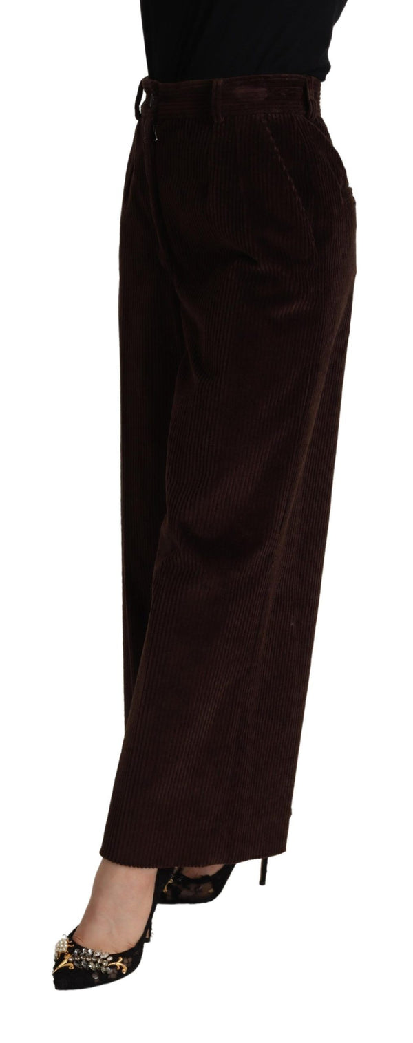Dolce & Gabbana 98% Cotton trousers in brown