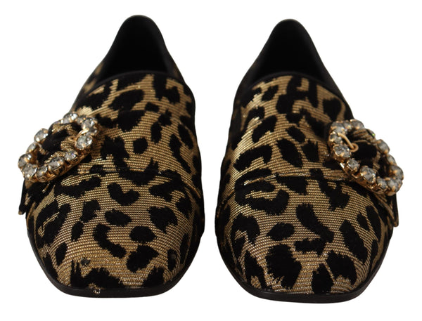 Dolce & Gabbana 90% Cotton loafer in gold