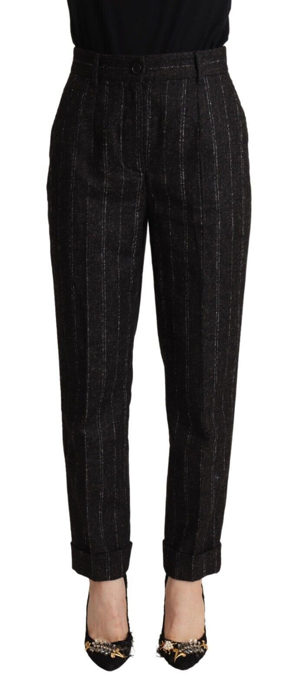 Dolce & Gabbana 39% Alpaca trousers in black
