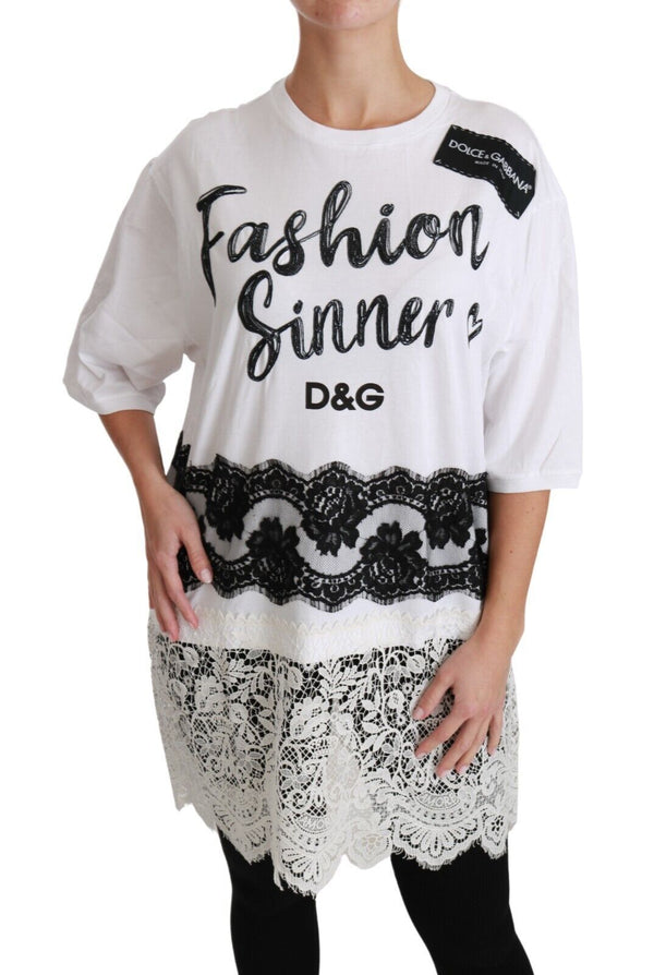 Dolce & Gabbana 64% Cotton 26% Polyester 10% Nylon t-shirt in white