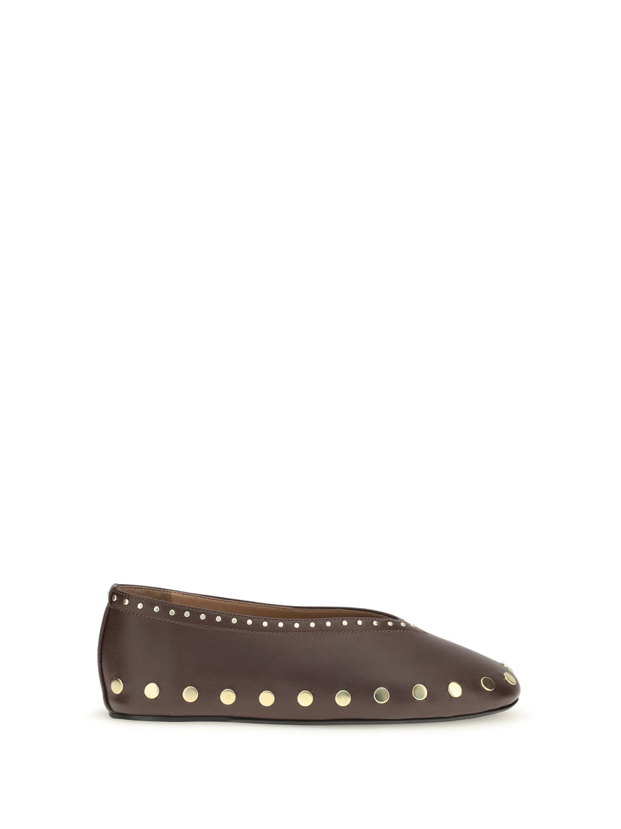 Ballerina Shoes Jenny Chicory Coffee Cotton