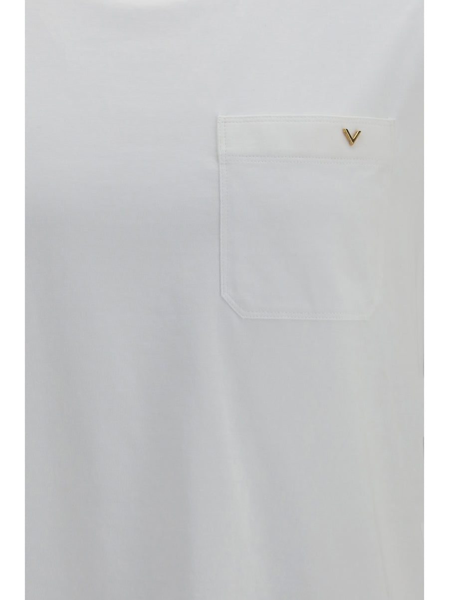 Cotton T-Shirt Vlogo White T-shirts
