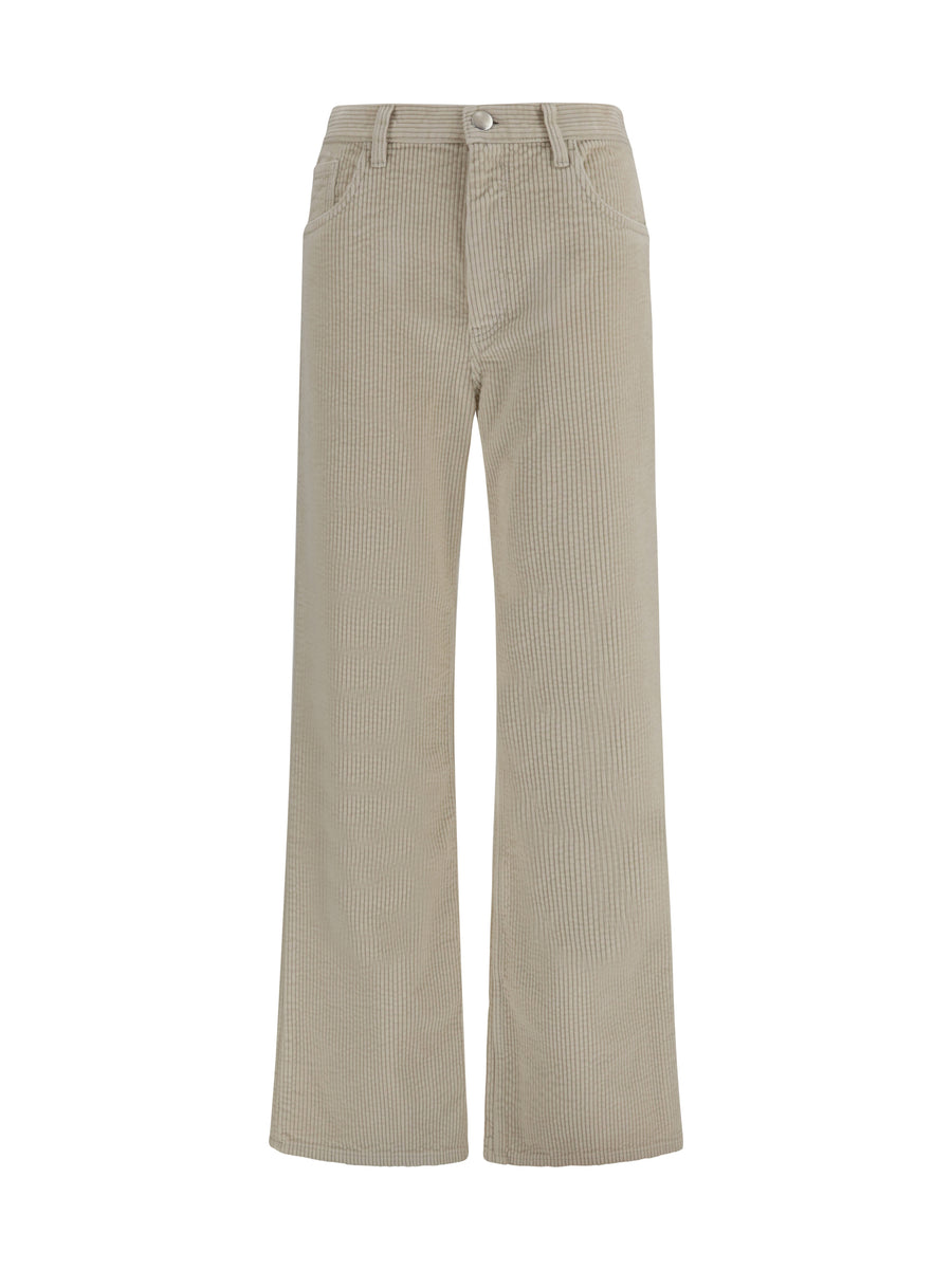 Corduroy Flare Pants Fog Cotton