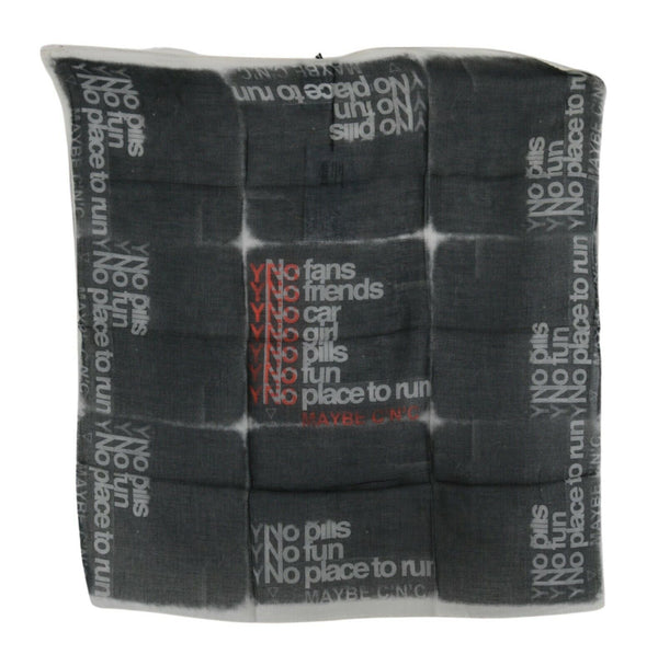 Costume National 20% Wool scarf in black