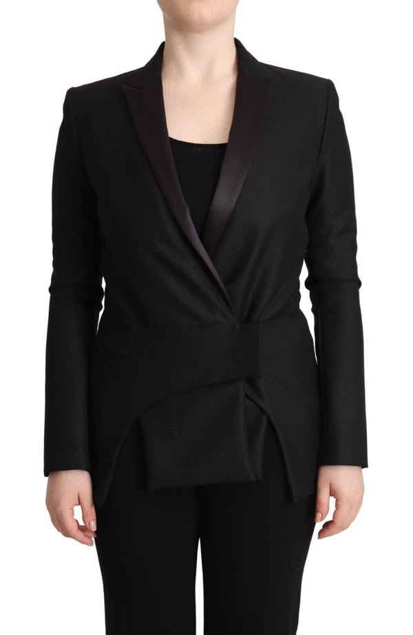 Costume National Cotton Blend blazer in black