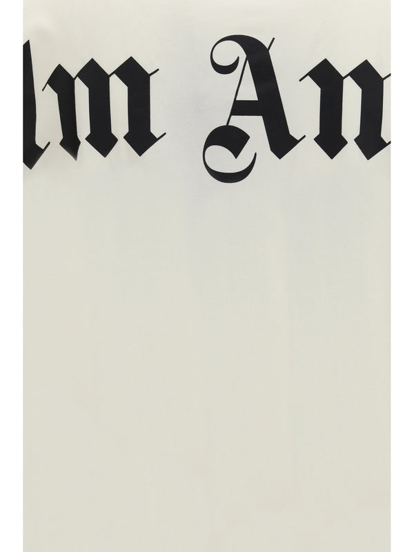 Classic T-Shirt With Back Logo Off White/black Cotton T-shirts