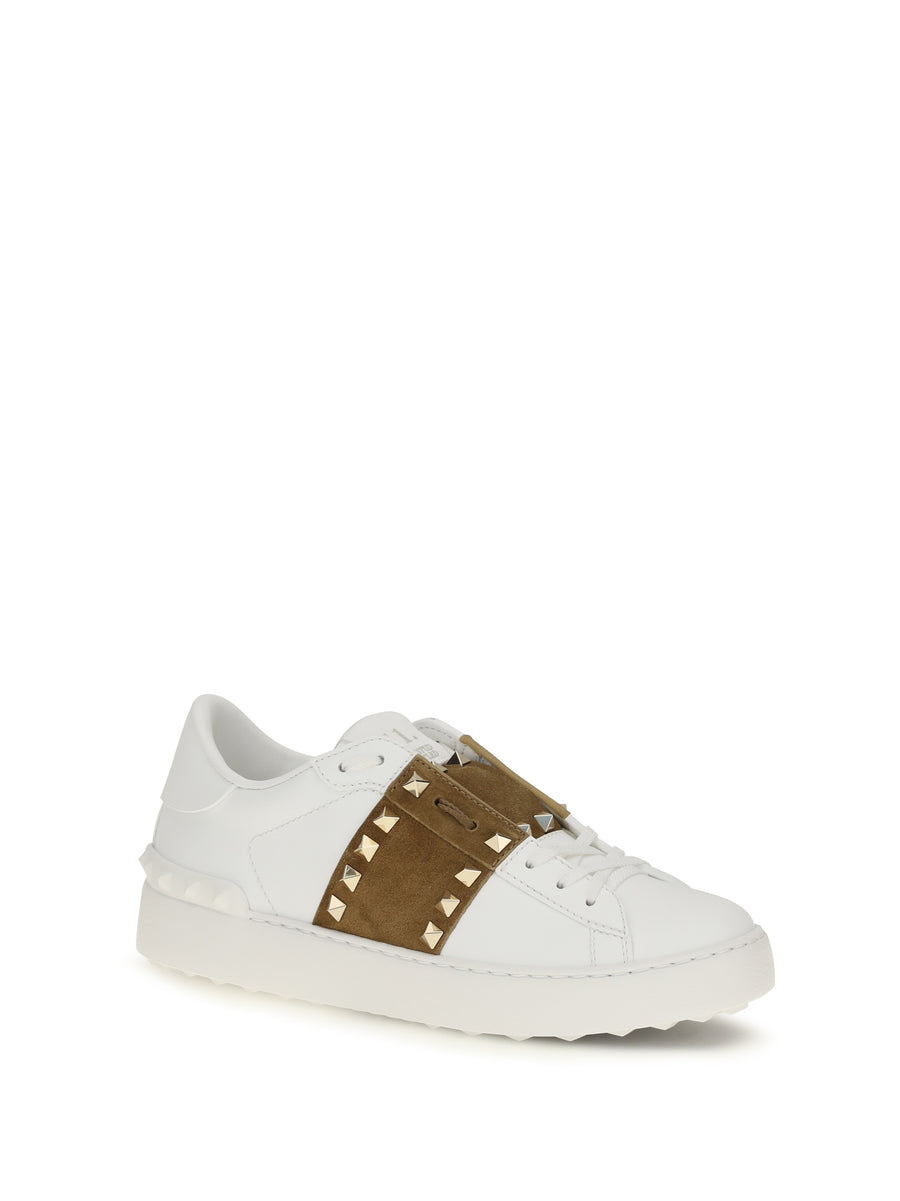 Sneakers Rockstud Untitled White-Havana Beige White/havana Beige/white Trainers