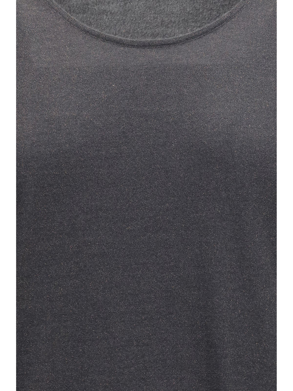 Knit Tank Top Lead Grey Cashmere (capra Hircus)