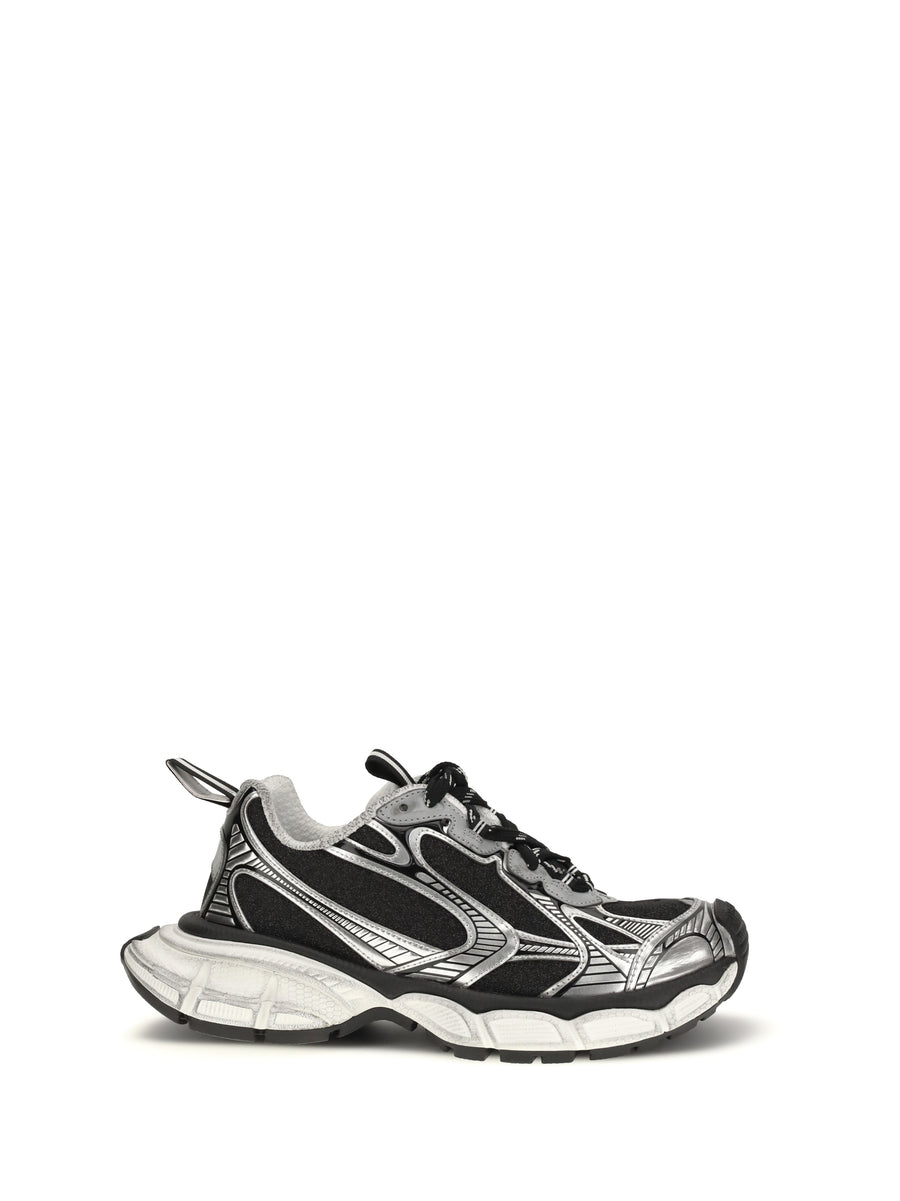 Sneakers 3xl Black-Silver Black/silver Upper Polyurethane Trainers