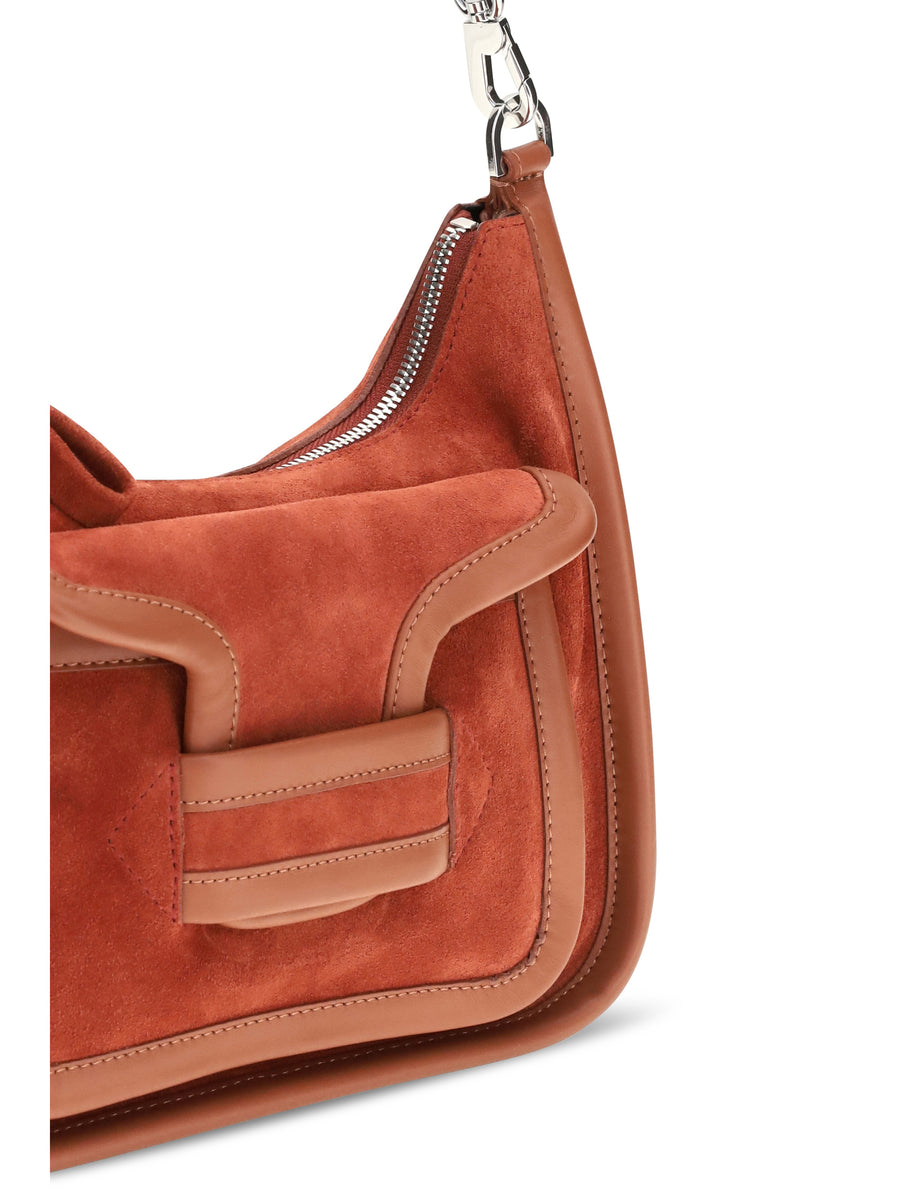 Shoulder Bag Alpha Day Miss Rust Calf Leather