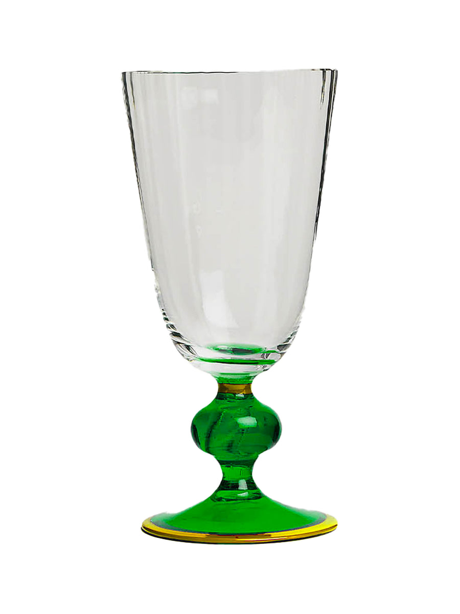La Double J Glass wine glass in green