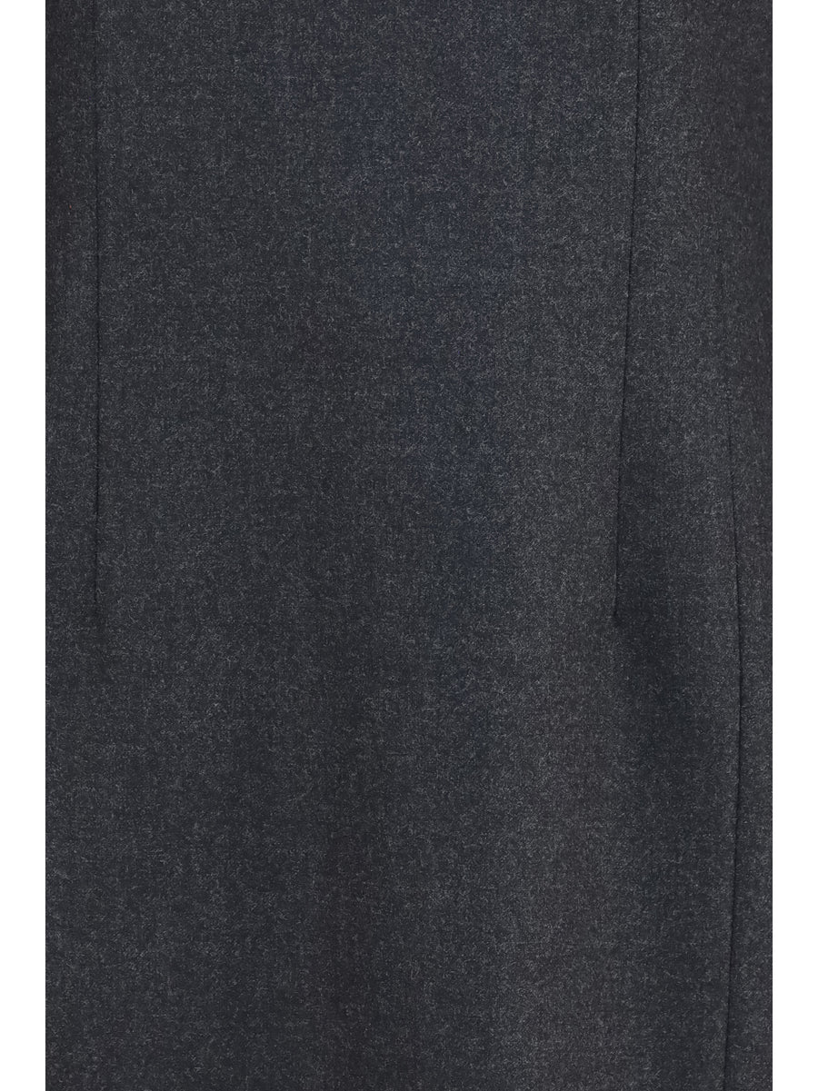 Dress Gabardine And Wool — Anthracite (fleece)