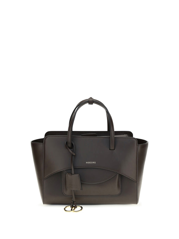 Hidesins 100% Calf Leather (Bos Taurus) top handle bag in brown
