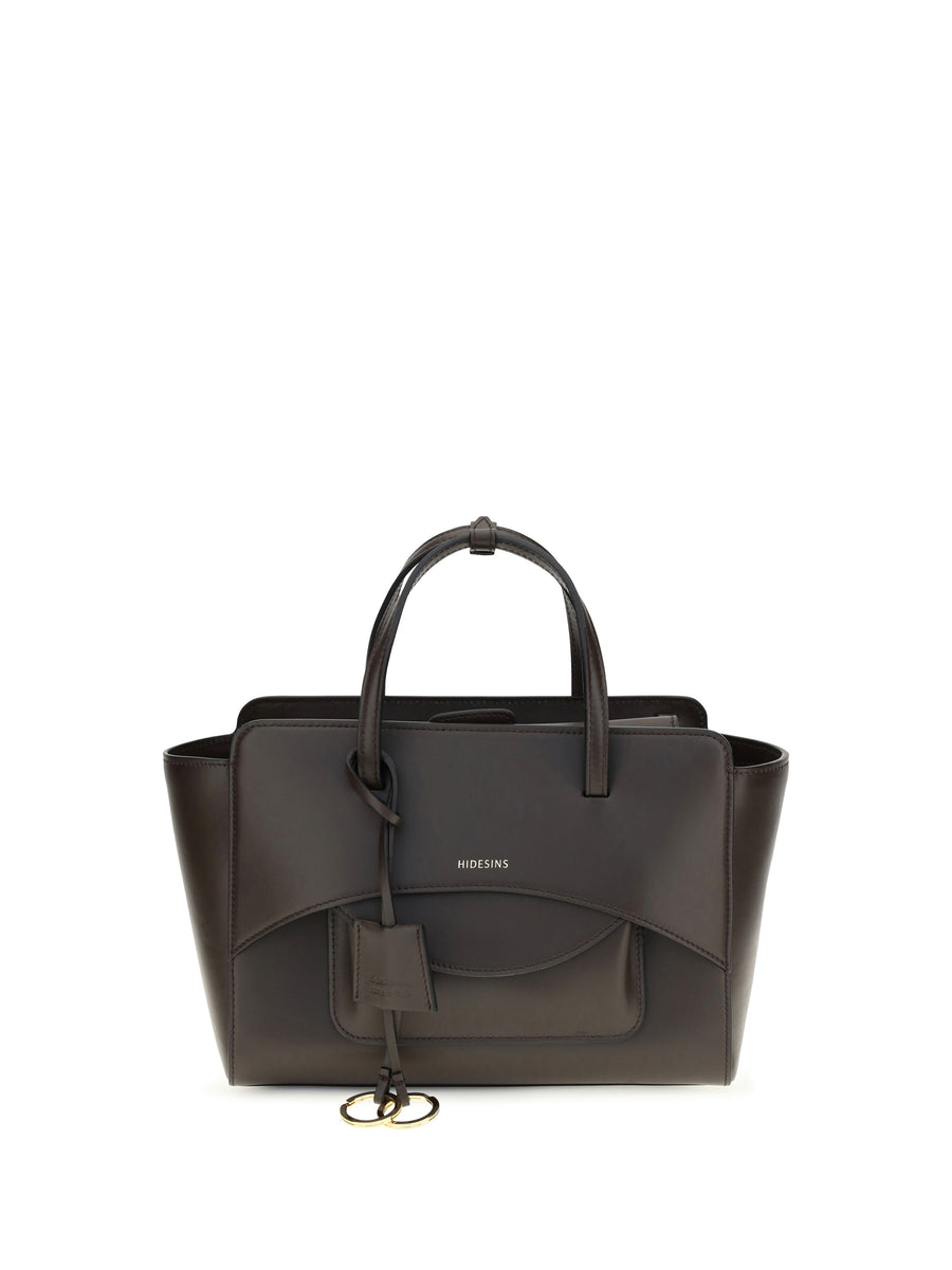 Hidesins 100% Calf Leather (Bos Taurus) top handle bag in brown